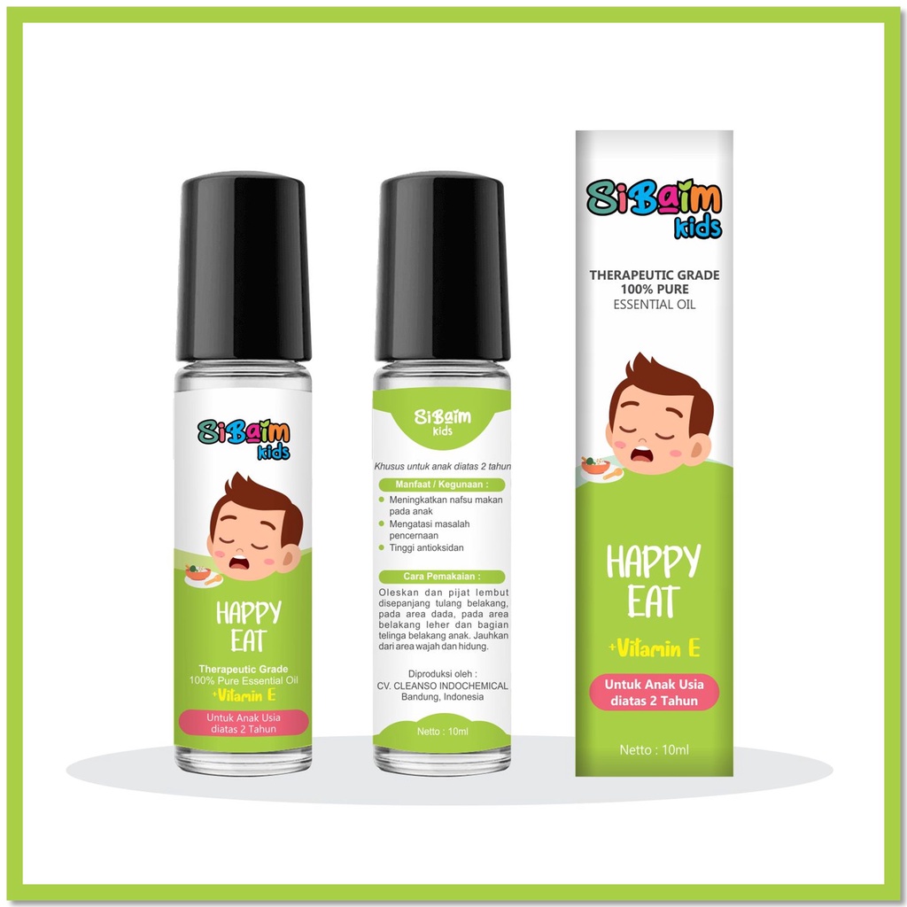 Menambah Nafsu Makan Anak - SIBAIM KIDS HAPPY EAT Essential Oil 10ml by psikopediastore