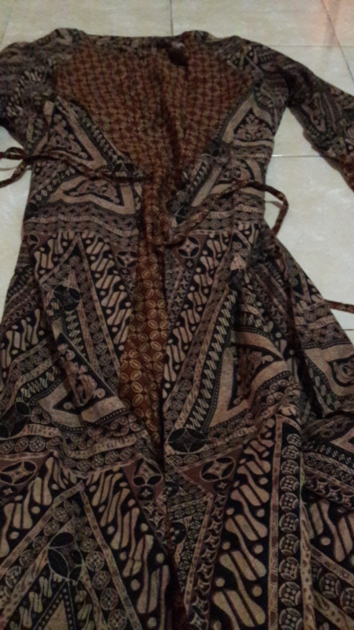 Trolistore Grosir Grup Batik Gamis Wanita Cewek Model Terbaru Batik Muslim Lengan Panjang Sarimbit