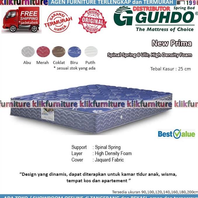 Guhdo New Prima (kasur saja 100x200) Springbed