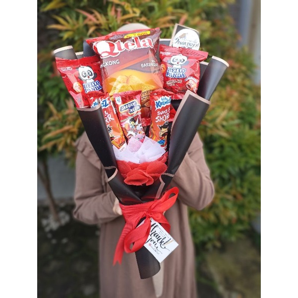 BUKET SNACK BUKET ULTAH SNACK WISUDA ( SUDAH PACKING KARDUS)