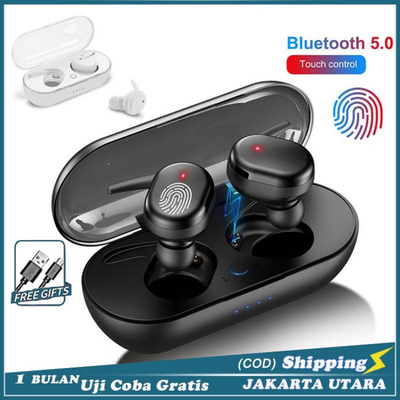 EARPHONE Y30 BLUETOOTH TWS DENGAN MIKROFON