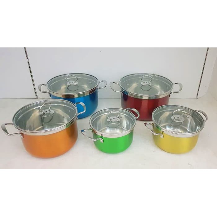 Panci Set Rainbow Korea Pot Stainless