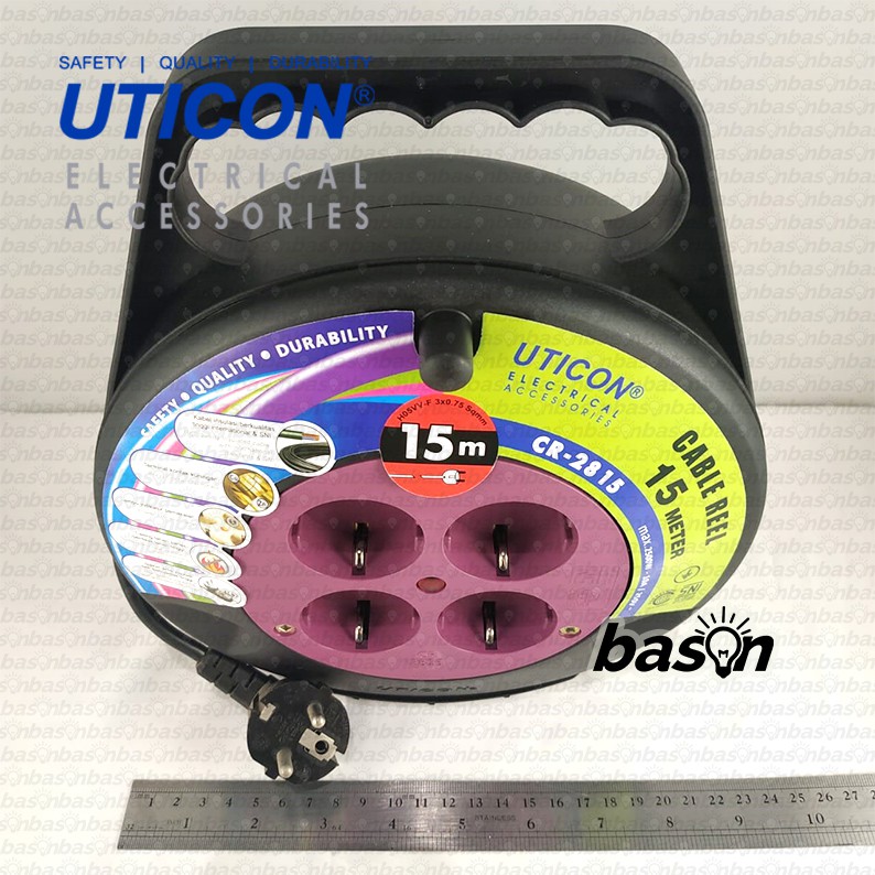 UTICON CR2815 Cable Reel - Kabel Gulung Arde 15Meter