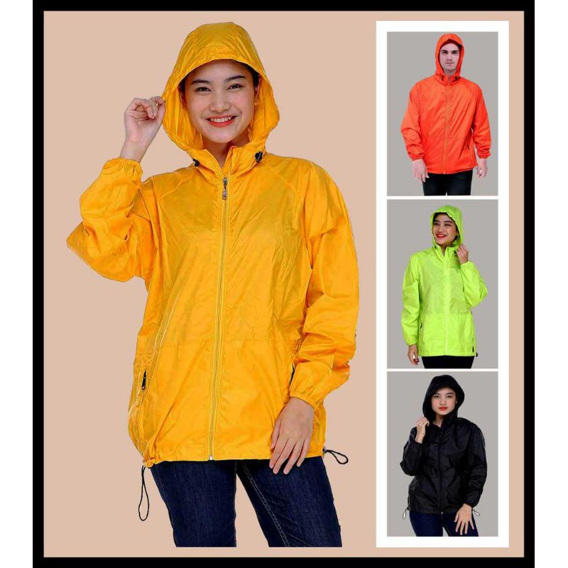 Jaket Sauna Olahraga Jaket Wanita Pria Sauna Suit Parasut Olahraga Running