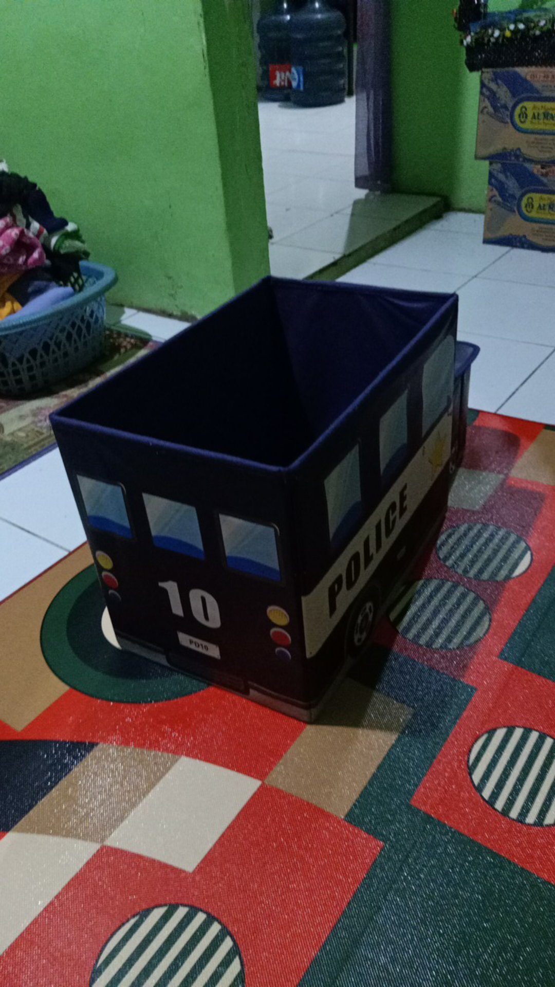 Storage Box Cartoon Bus Kotak Peyimpanan Mainan Toys Tempat Main Permainan Anak Bis Bukan Tayo