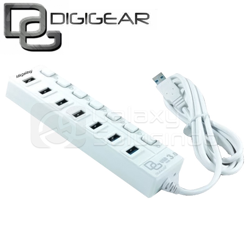 DIGIGEAR DG506 7 Port 3.0 USB Hub  High Speed 1.2M