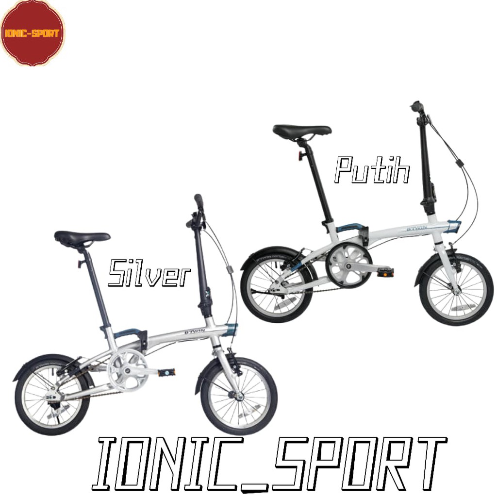 Btwin Sepeda Lipat Anak Remaja Dewasa Hoptwon Folding Bike CBC 500 Tilt 14 Inch Single Speed Kokoh P