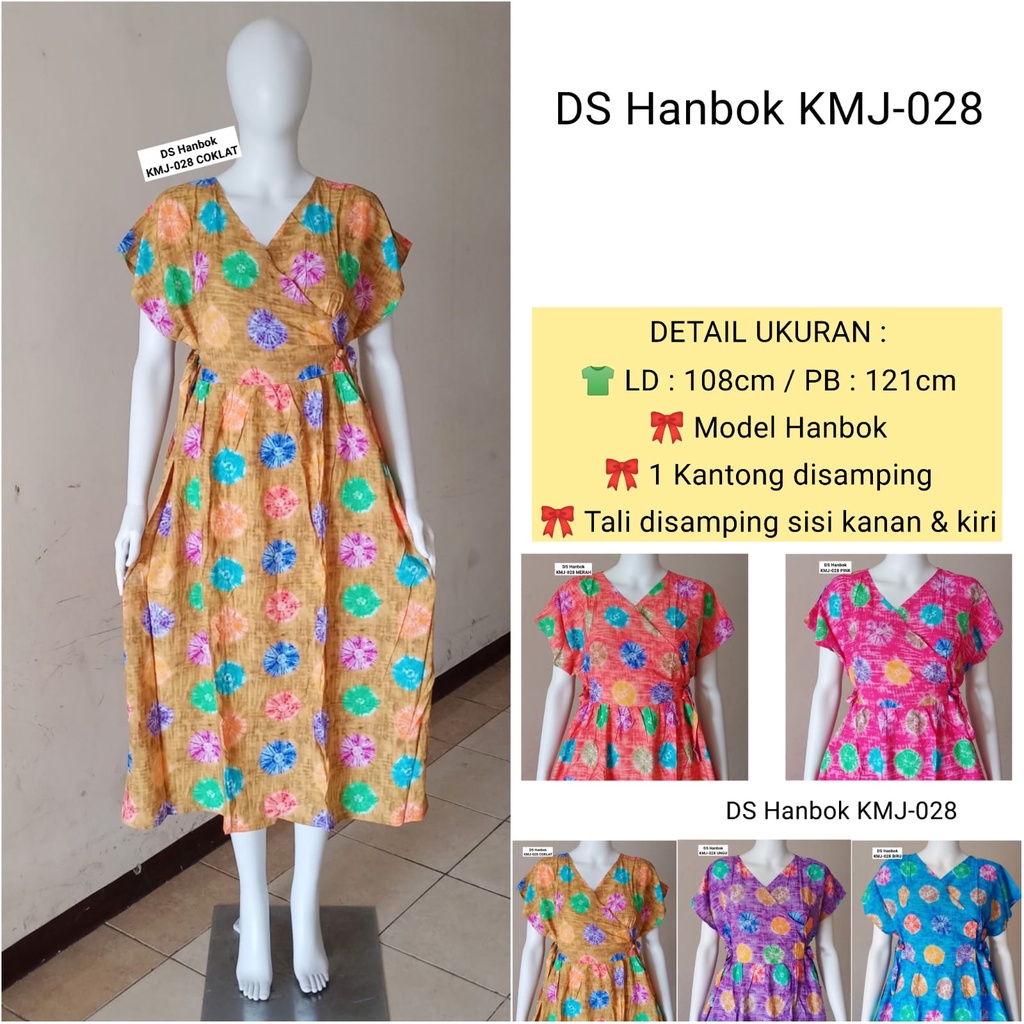 AS Daster Dress Hanbok Batik Kudamas LD 106 - 114cm