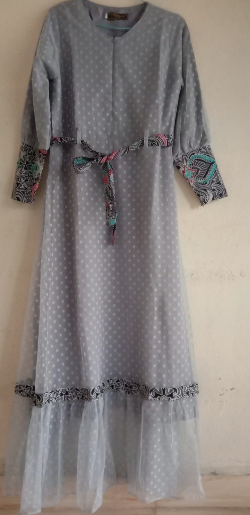 Ori Karyaku Couple Lamaran Gamis Muslim Batik Brokat Premium Modern Kondangan