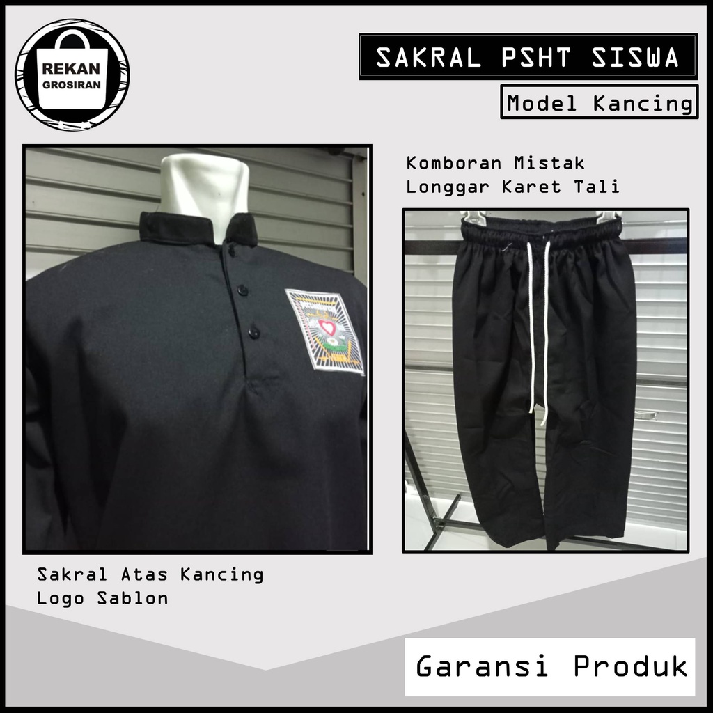 Sakral PSHT - Baju Sakral PSHT Kancing - Seragam Siswa PSHT - Baju Sakral Siswa PSHT - Baju Siswa PS