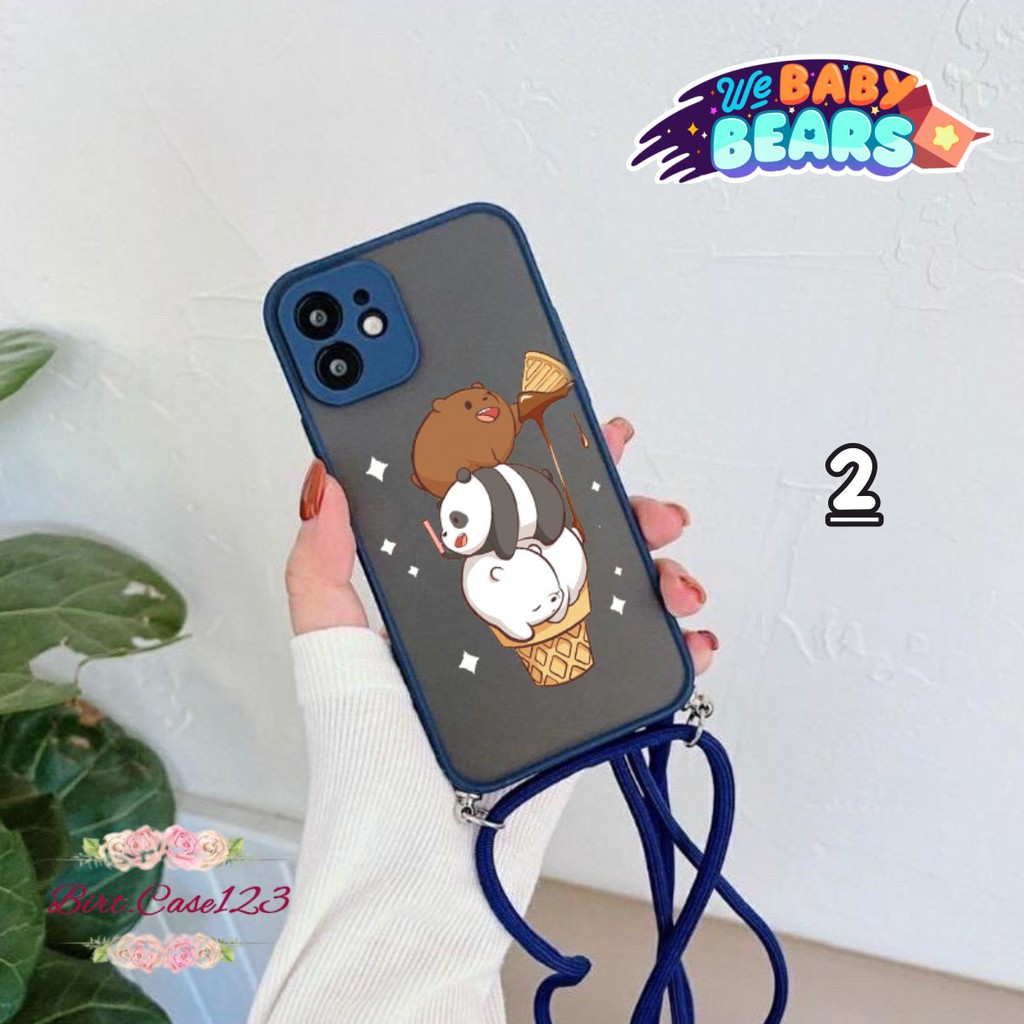 SOFTCASE SLINGCASE DOVE WE BABY BEARS OPPO VIVO SAMSUNG XIAOMI REALME IPHONE ALL TYPE BC5803