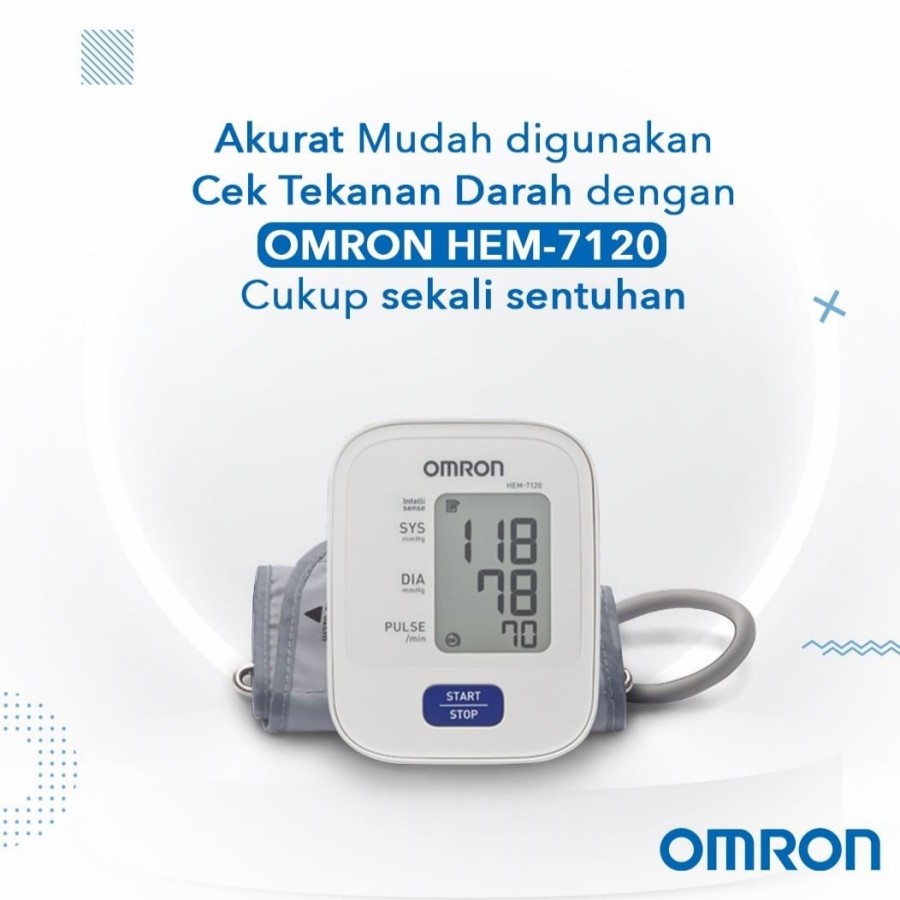 TensiMeter Digital Lengan Omron HEM-7120 HEM 7120 HEM-7142T1 HEM 7142T1 Ukur Tekanan Darah