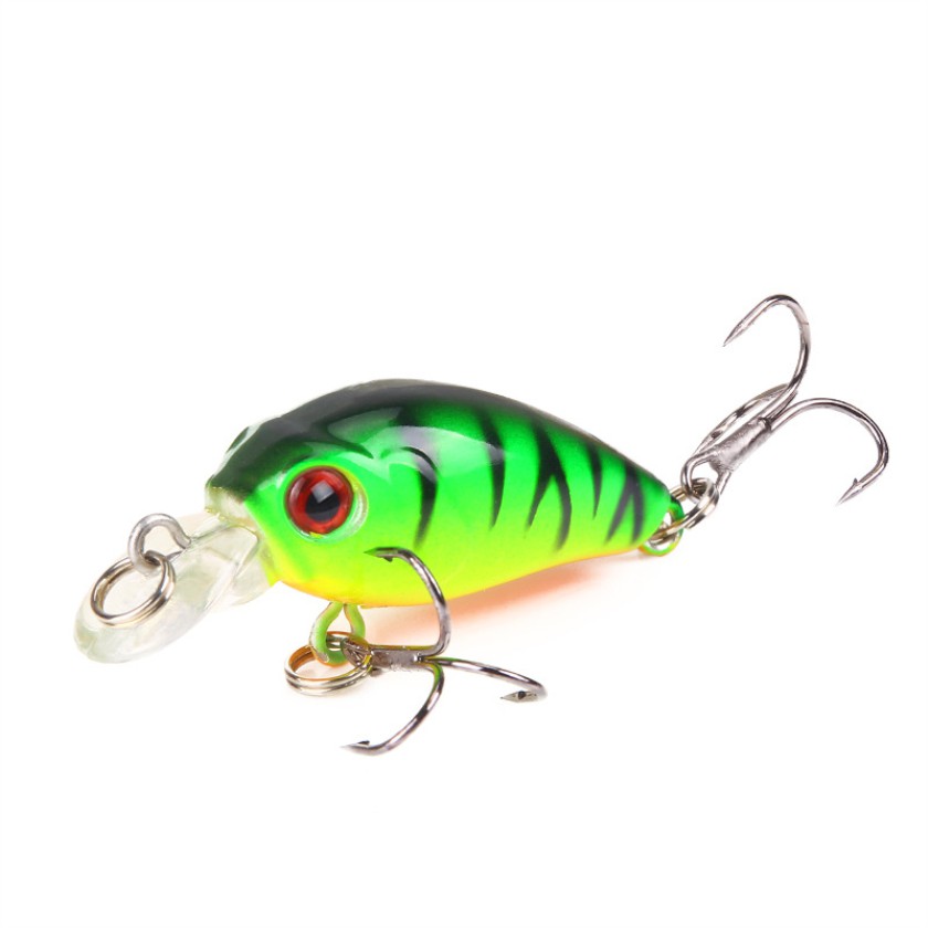 Shengyao 1Pcs Crankbait Umpan Pancing Fishing Lure 4.5cm/3.8g Topwater Fishing Bait Ikan Kecil Casting Wobble