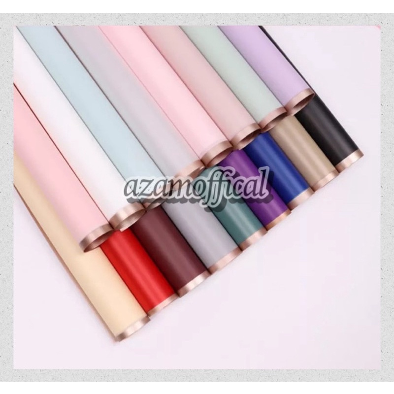 

(20lembar) FLOWER WRAPPING LIS GOLD COLOR 1 PAK CELOPHONE KERTAS BUKET BUNGA