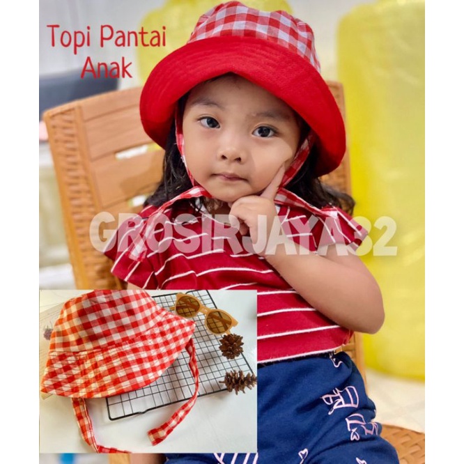 (GROSIRJAYA32) Topi Bucket anak motif lucu karakter kucing abstract mulai usia 2th