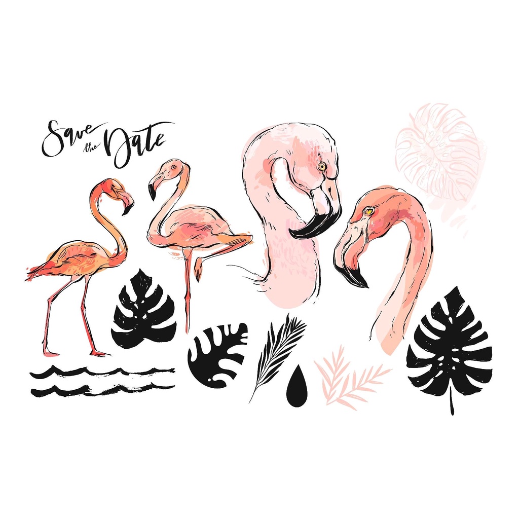 Pink Flamingo Set