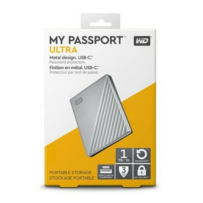 WD My Passport Ultra 1TB USB-C / TYPE-C External HDD Garansi Resmi