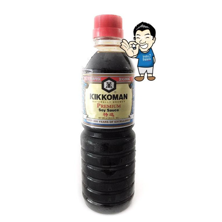 

ENAK Kikkoman Premium Soy Sauce Shoyu- Kecap Jepang 600ml TERLEZAT