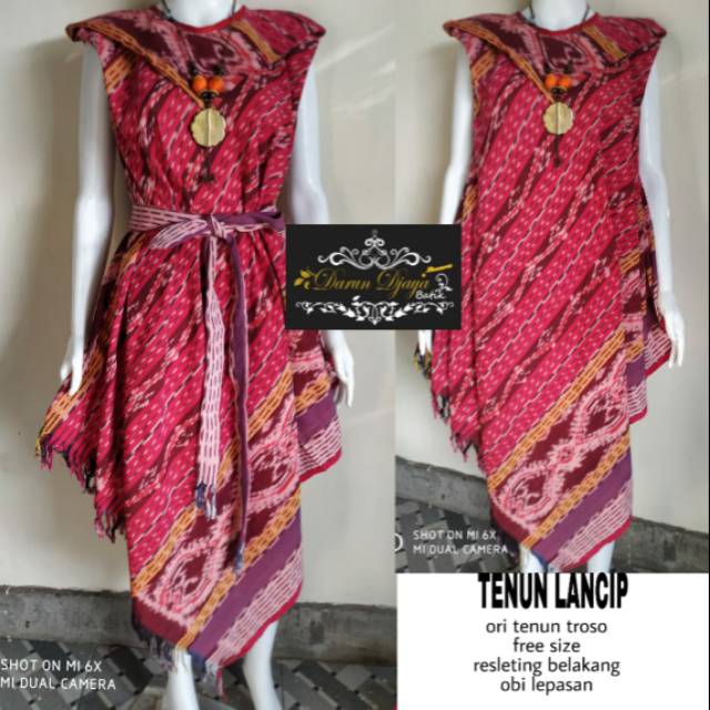Tunik Tenun Lancip Ori Tenun Troso
