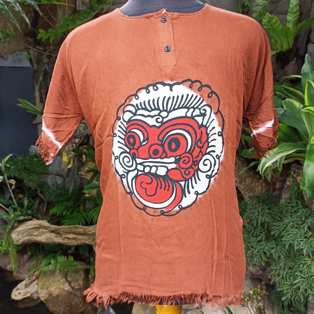 BAJU BARONG BALI BAJU BALI ATASAN PRIA DAN WANITA BAHAN RAYON ADEM DAN LEMBUT