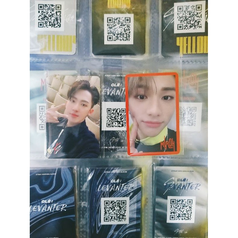 Photocard Hyunjin Red Border Miroh & Changbin SKZ Logo Miroh Stray Kids