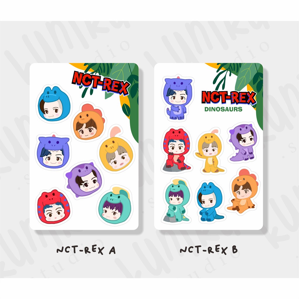 

kuniku.studio - Cutting Stiker Lucu NCT Dream x Dinosaurs