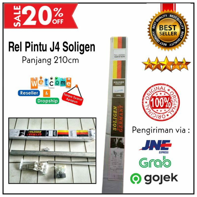 REL PINTU DORONG / REL PINTU SLIDING / REL PINTU SOLIGEN GERMAN J4