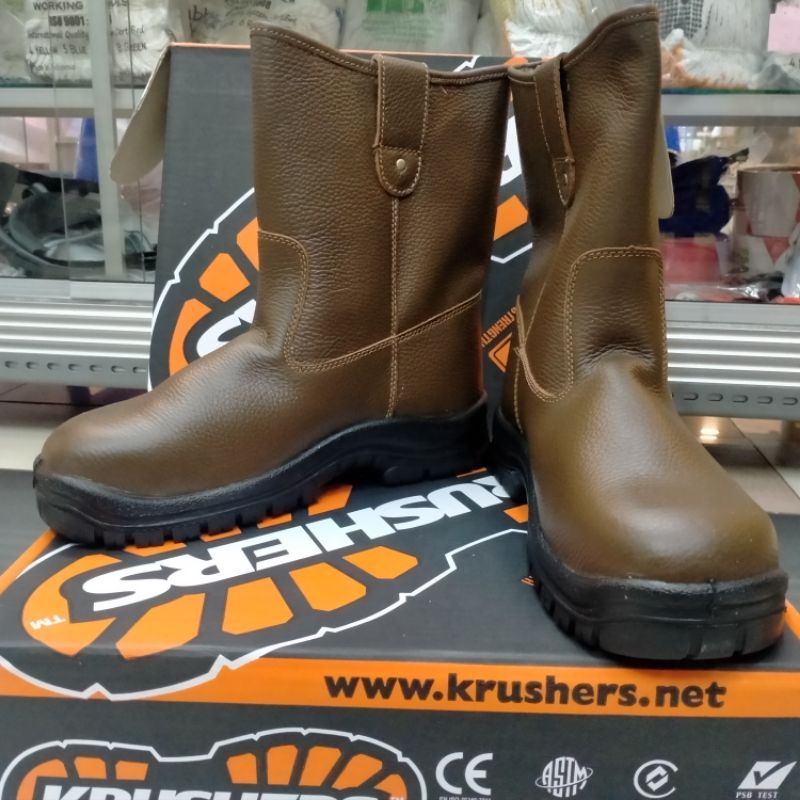 Jual sepatu safety Krusher texas original murah / safety shoes krusher
