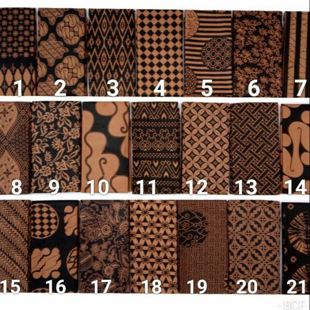 Kain batik coklat lawasan batik kombinasi murah Pekalongan kain bahan batik