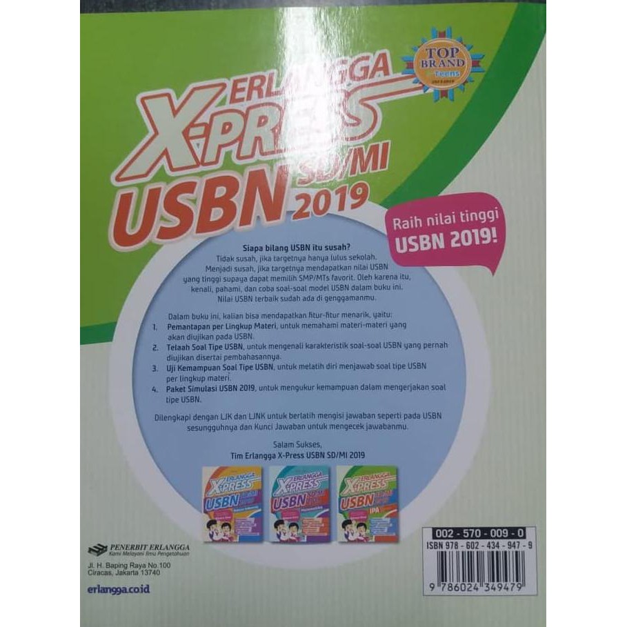 Jual Erlangga X Press Usbn 2019 Untuk Sd Mi Ipa Qrs0x S0x Shopee Indonesia