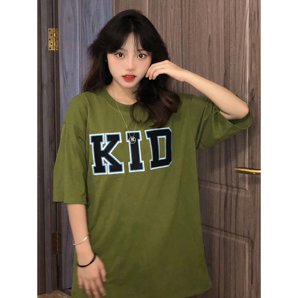 Sunshine baju kaos wanita lengan pendek//Premium kaos atasan pendek//katun T-shirts cewe Import（realpict）