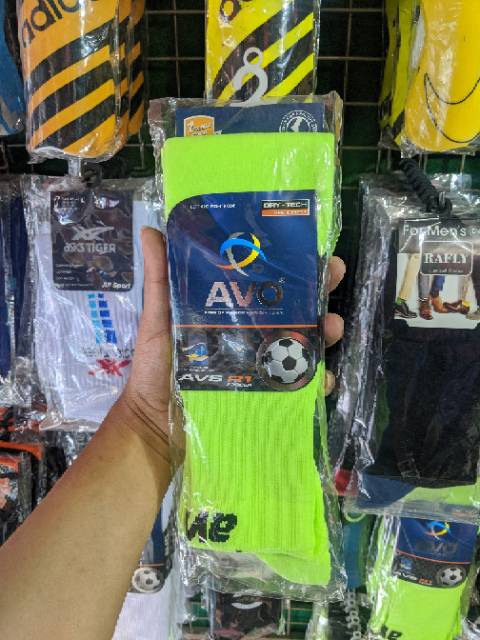 Kaos kaki AVO Long di atas lutut panjang polos anti slip