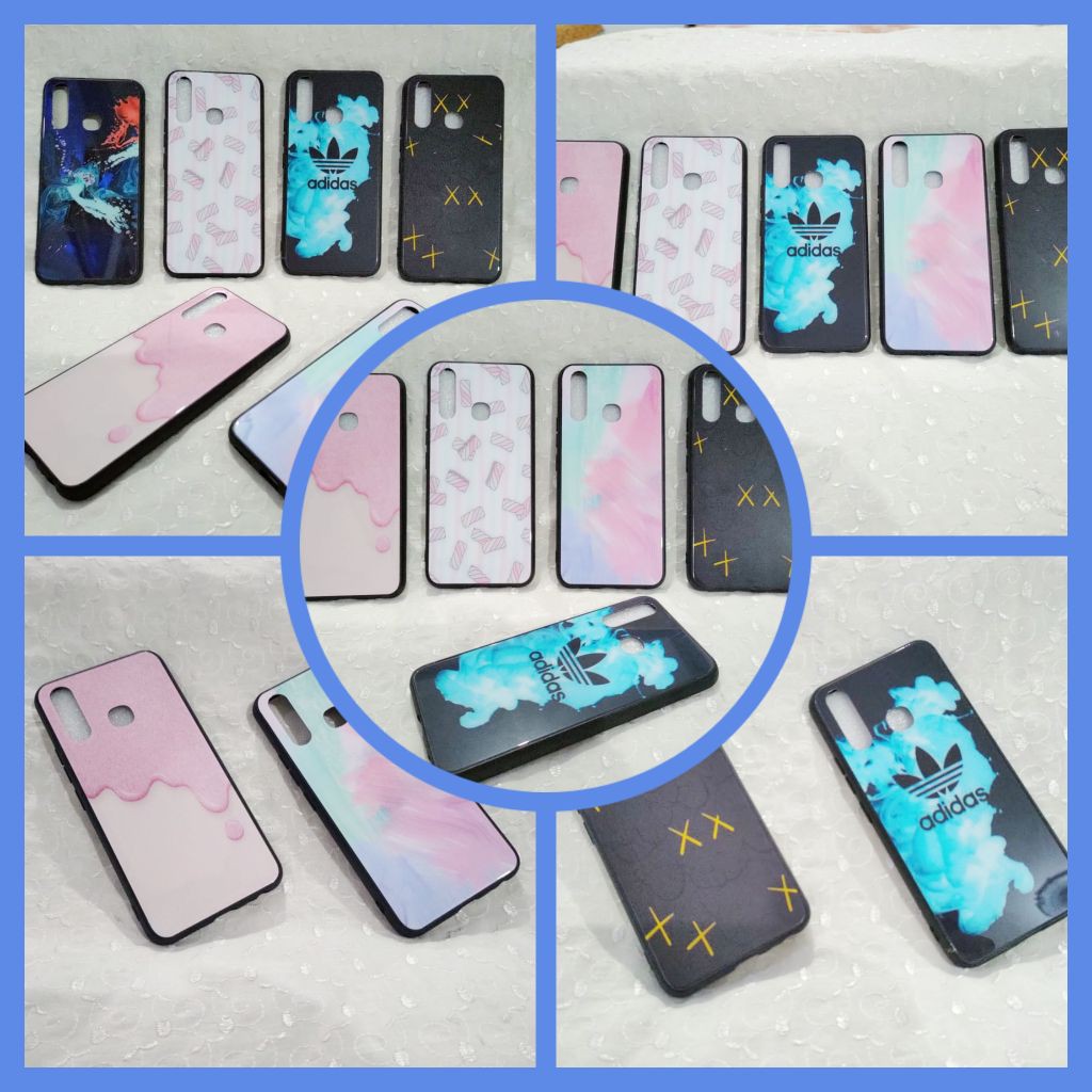 HARD CASE FUZE GLASS KARAKTER KACA ANTI LECET VIVO Y91 / Y95