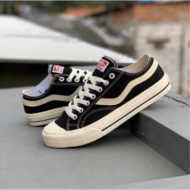 Sepatu VENTELA PUBLIC  LOW BLACK NATURAL Size 37 43 