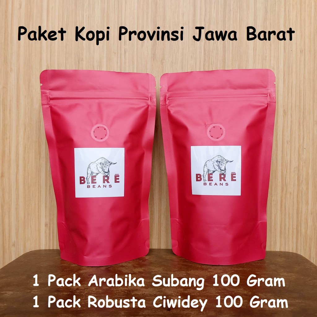 

PAKET KOPI PROVINSI JAWA BARAT Indonesia Arabika Dan Robusta 100 GRAM Biji Bubuk Coffee Beans Bean