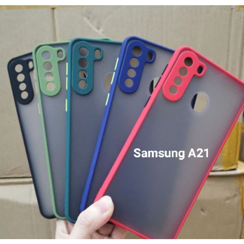 Slikon terbaru tipe Hp Samsung A21S/A21 My Choise Case Dove Bumper Aero Fuze Macaron