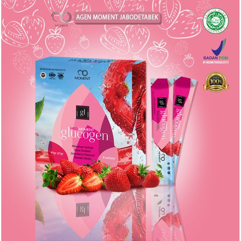 Neo Glucogen Moment Suplemen Minuman ✅Kecantikan✅Collagen✅Gluthatione Vitamin