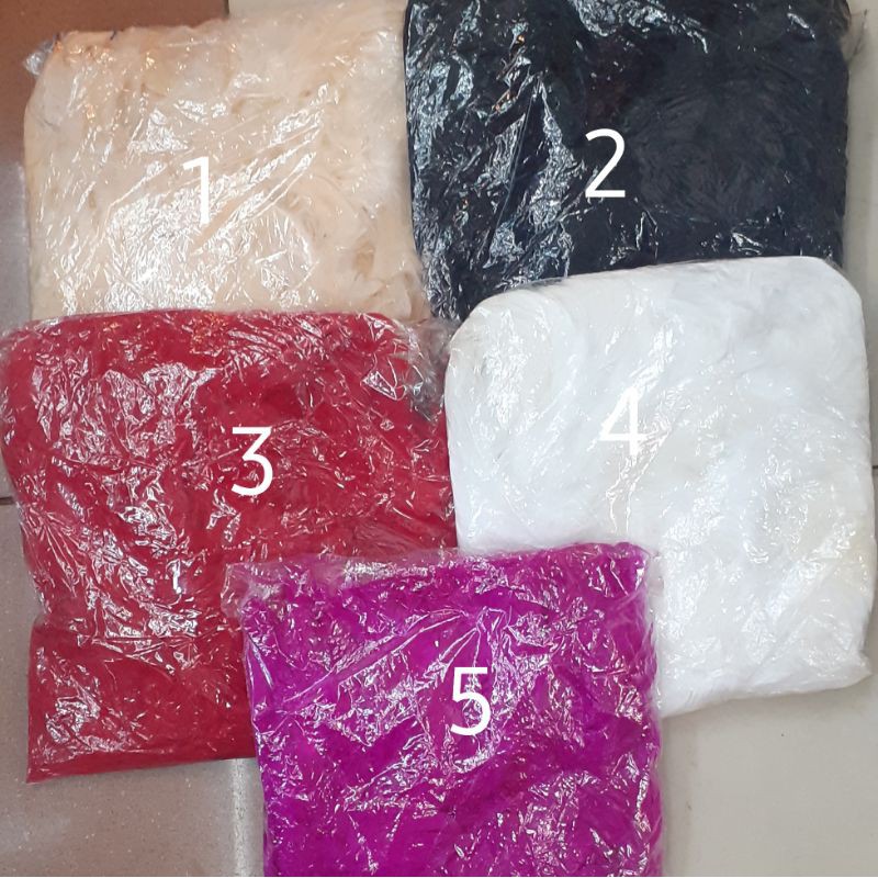 Selendang Bulu Ayam Uk Besar-Bulu Ayam Dekor-Bulu Bahan Dasar