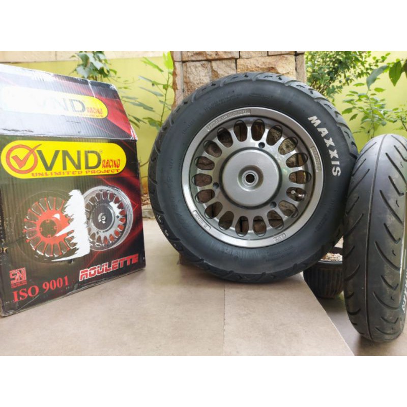 Paket Velg Scoopy Fi Ring 12 Model Vespa + Ban Maxxis