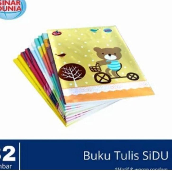 

Menarik.. 1 pack buku tulis SIDU 32 lembar (10 buku) Produk SIDU