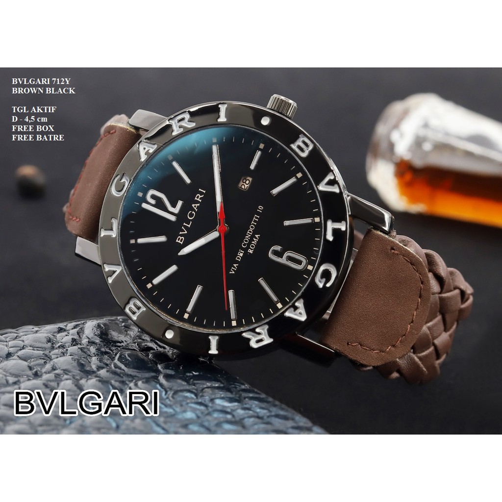 JAM TANGAN CEWEK COWOK BVLGARI 712Y