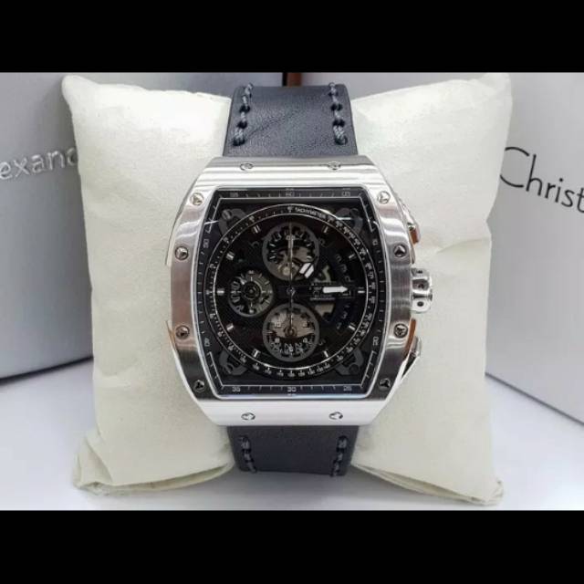 jam tangan alexandre christie ac6411 silver 6411