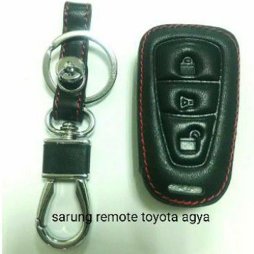 sarung remote kulit toyota agya