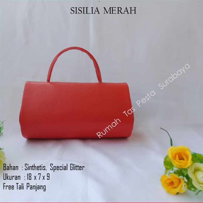 Tas Bagus,Tas Unik,Tas Elegan ,SISILIA MERAH