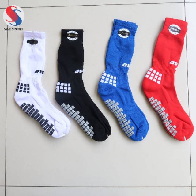 Kaos kaki soccer futsal AVO anti slip pendek