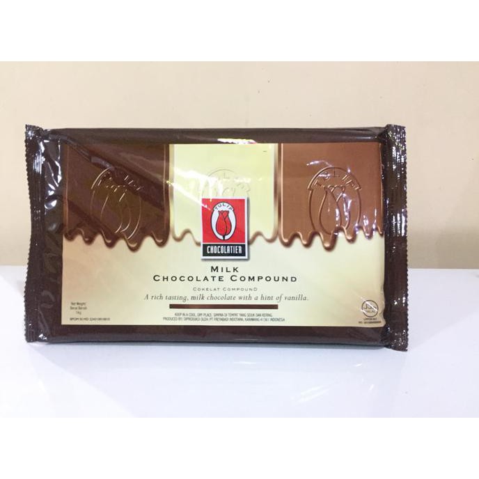

TERPERCAYA TULIP MILK CHOCOLATE COMPOUND / COKELAT BATANG TULIP MILK 1 KG TERLARIS