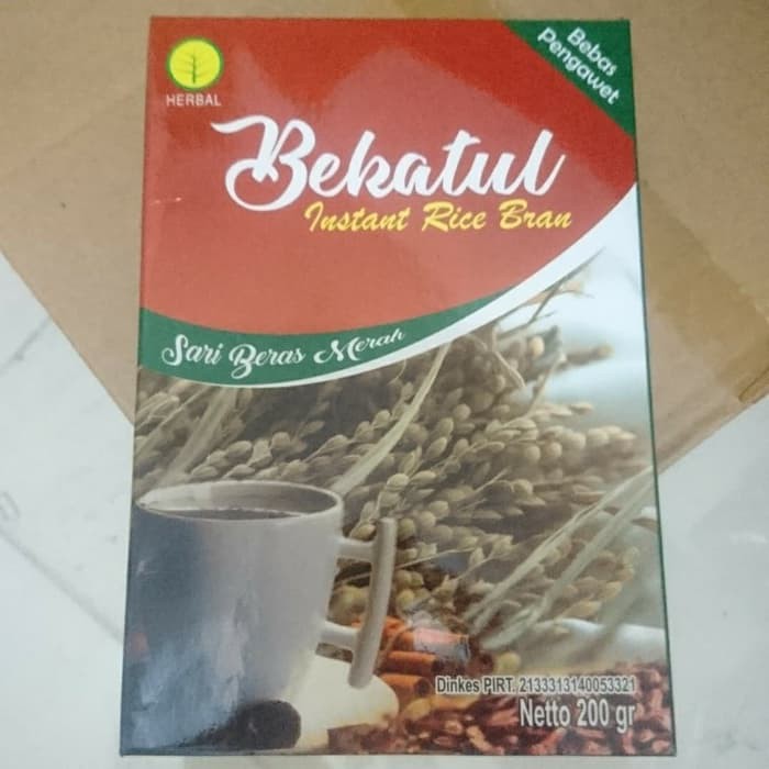 

Bekatul Beras Merah instant rice bran 100% alami