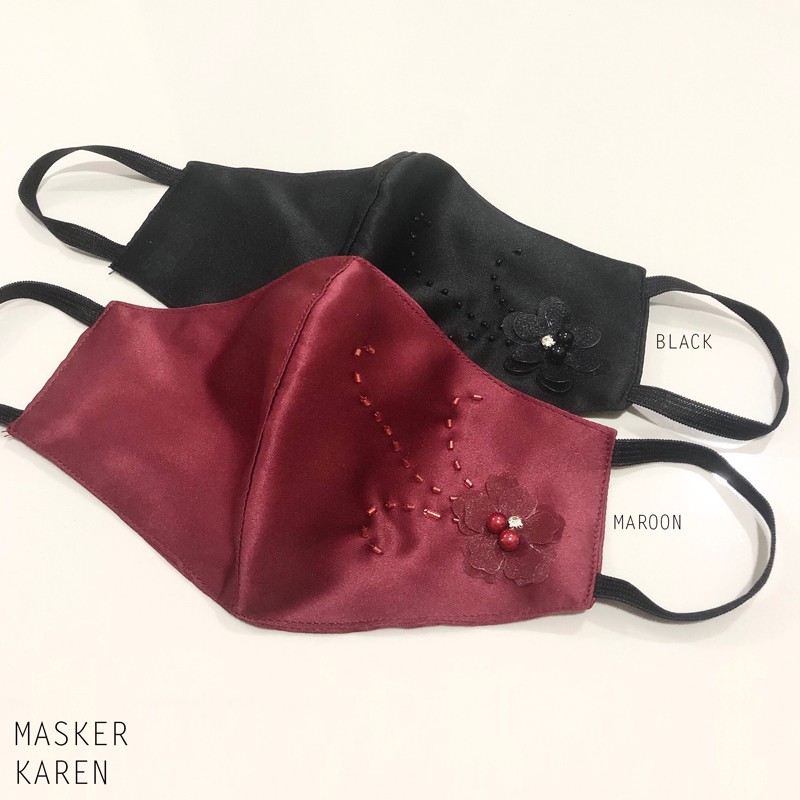 MASKER KAREN / MASKER KONDANGAN / MASKER PESTA / MASKER KAIN / MASKER MANIK