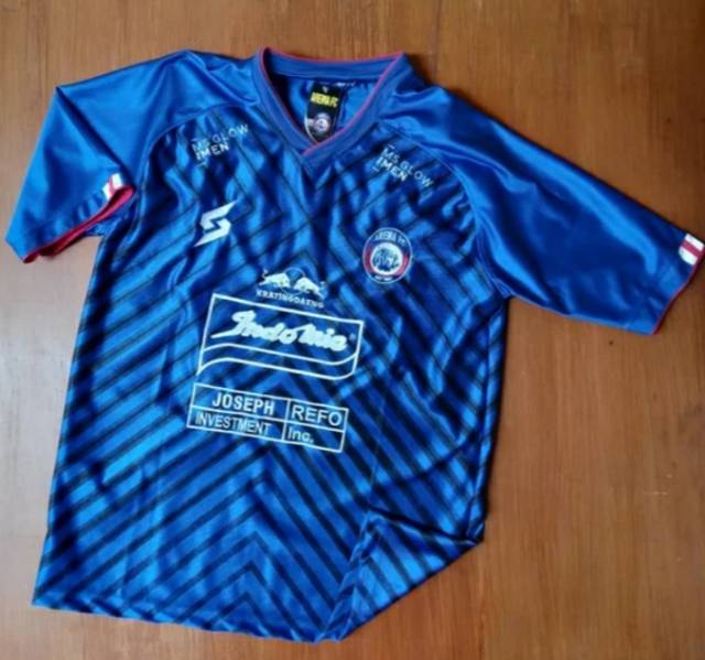 Jersey Arema FC Home 2020 PARAGON Full Bordir Liga 1 Shopee Biru Terbaru