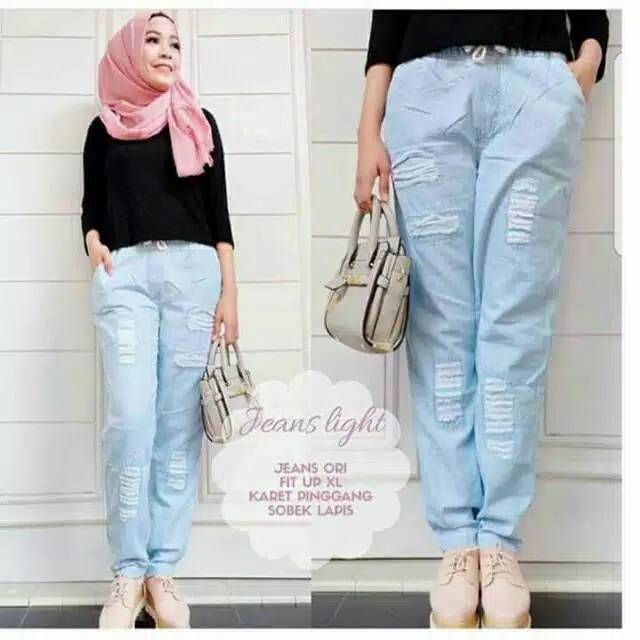 1KG isi 4pcs | BAGGY JEANS SOBEK - RIPPED JEANS